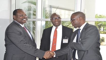 (L-r): Bar. Chris Onyemenam, director general and chief executive officer, of NIMC, Mr. Chidi Umeano, head of Shared Services, Central Bank of Nigeria, and Mr. Olukayode Maiyegun, group head, Specialised Solutions & Public Sector, Unified Payment Services Limited at E-payment Summit held in Abuja during last week.